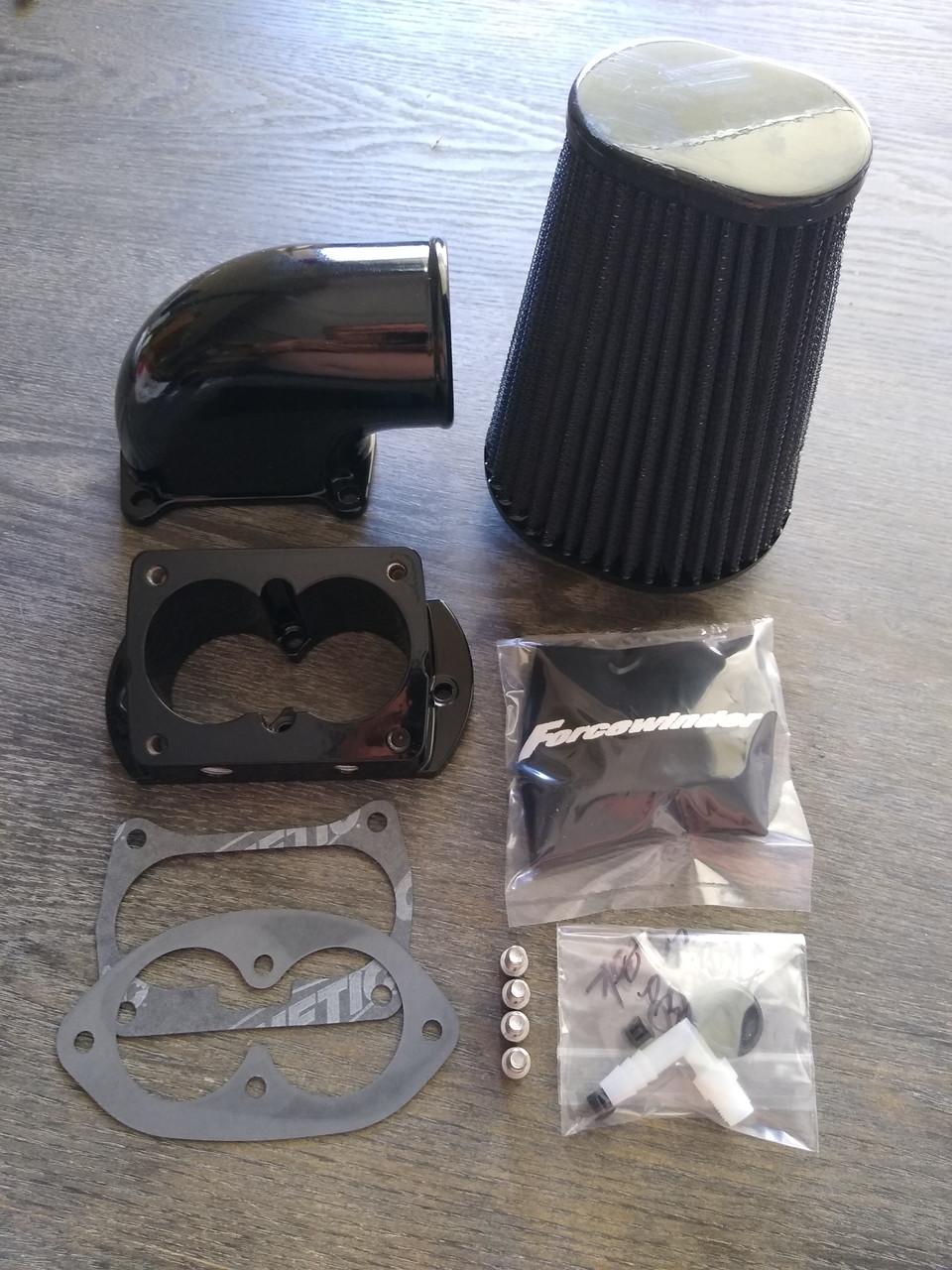 ForceWinder XR Square Port for Kawasaki Mean Streak - Black