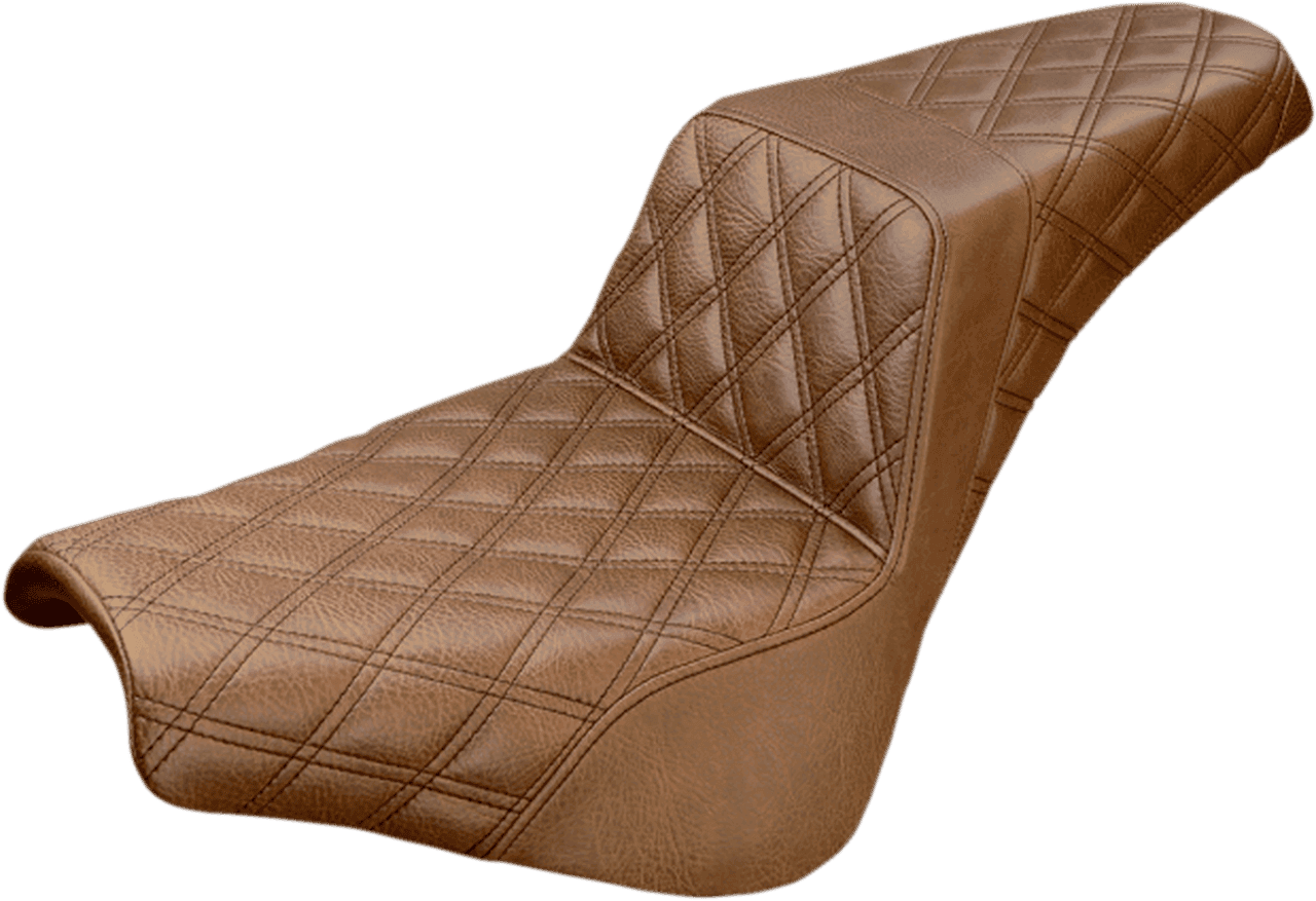 Saddlemen LS Step Up Seats for '18-Up Harley Davidson Softail Low Rider and Sport Glide - Brown (Choose from 3 Styles)