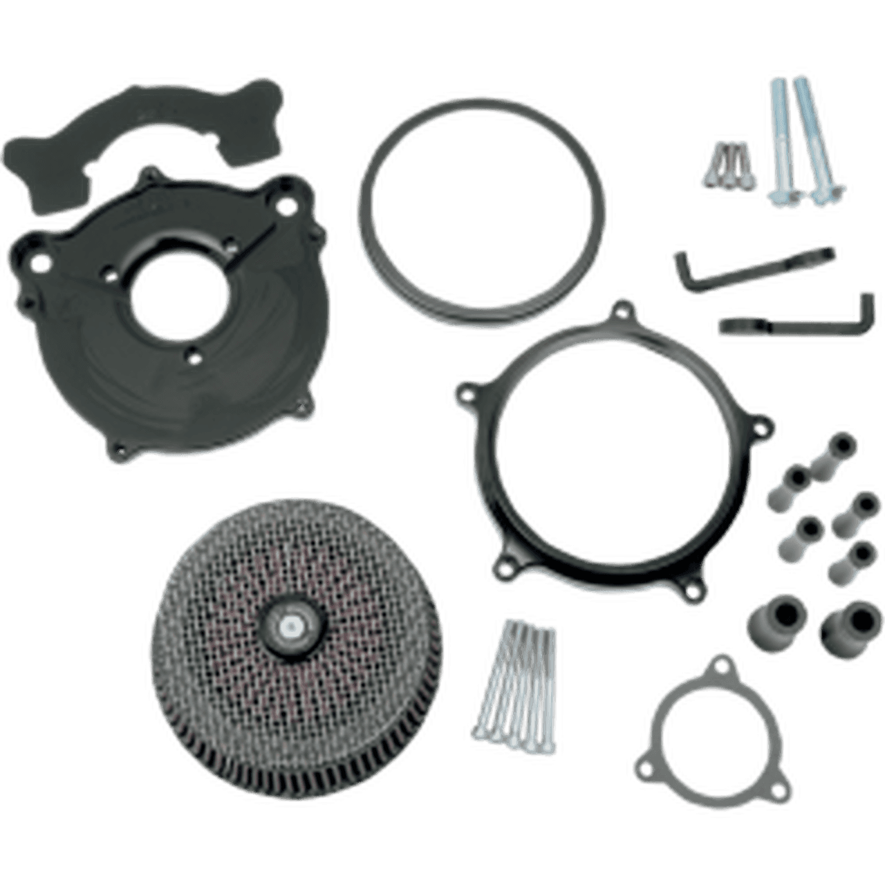 Performance Machine Super Gas Air Cleaner Black 08-16 TBW models