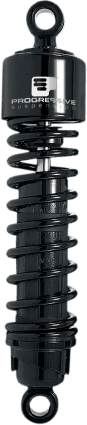 Progressive Suspension 412 Series Shocks for '91-17 FXD/FXDWG Black 12.5"-Pair