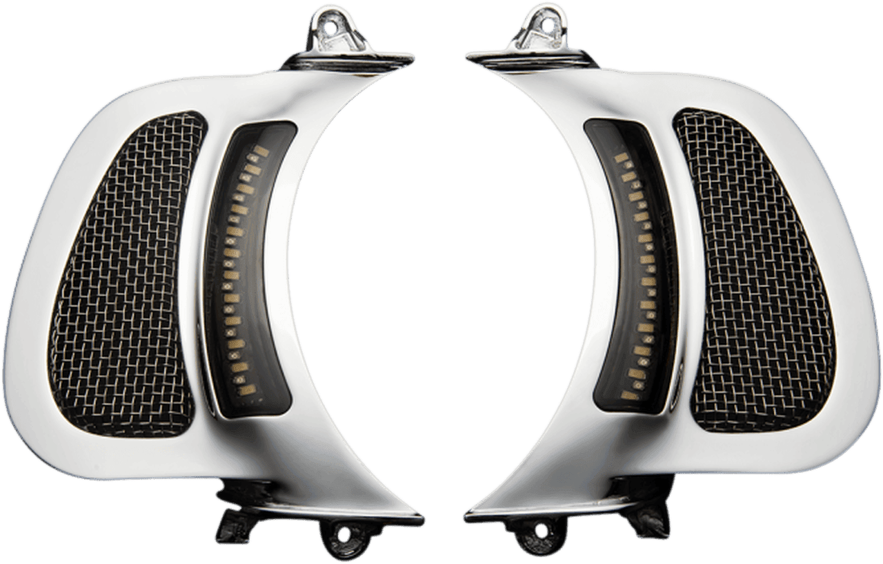 Custom Dynamics Vent Insert with Lights for '15-Up Harley-Davidson Road Glide Models