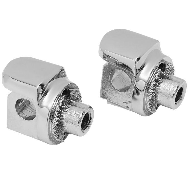 Kuryakyn Non-Pivoting Splined Adapter for Harley Davidson Touring and Dyna - Chrome or Black