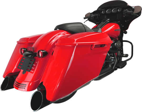 Khrome Werks 4.50 inch HP-Plus Slip On Mufflers for '17-Up Harley Davidson Touring Models (Select Finish)