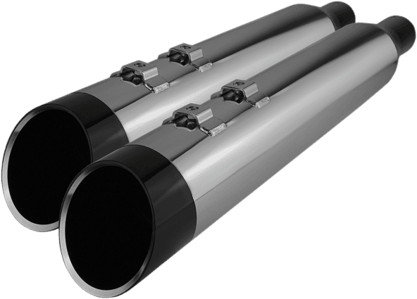 Khrome Werks 4.50 inch HP-Plus Slip On Mufflers for '95-16 Harley Davidson Touring Models Chrome or Black