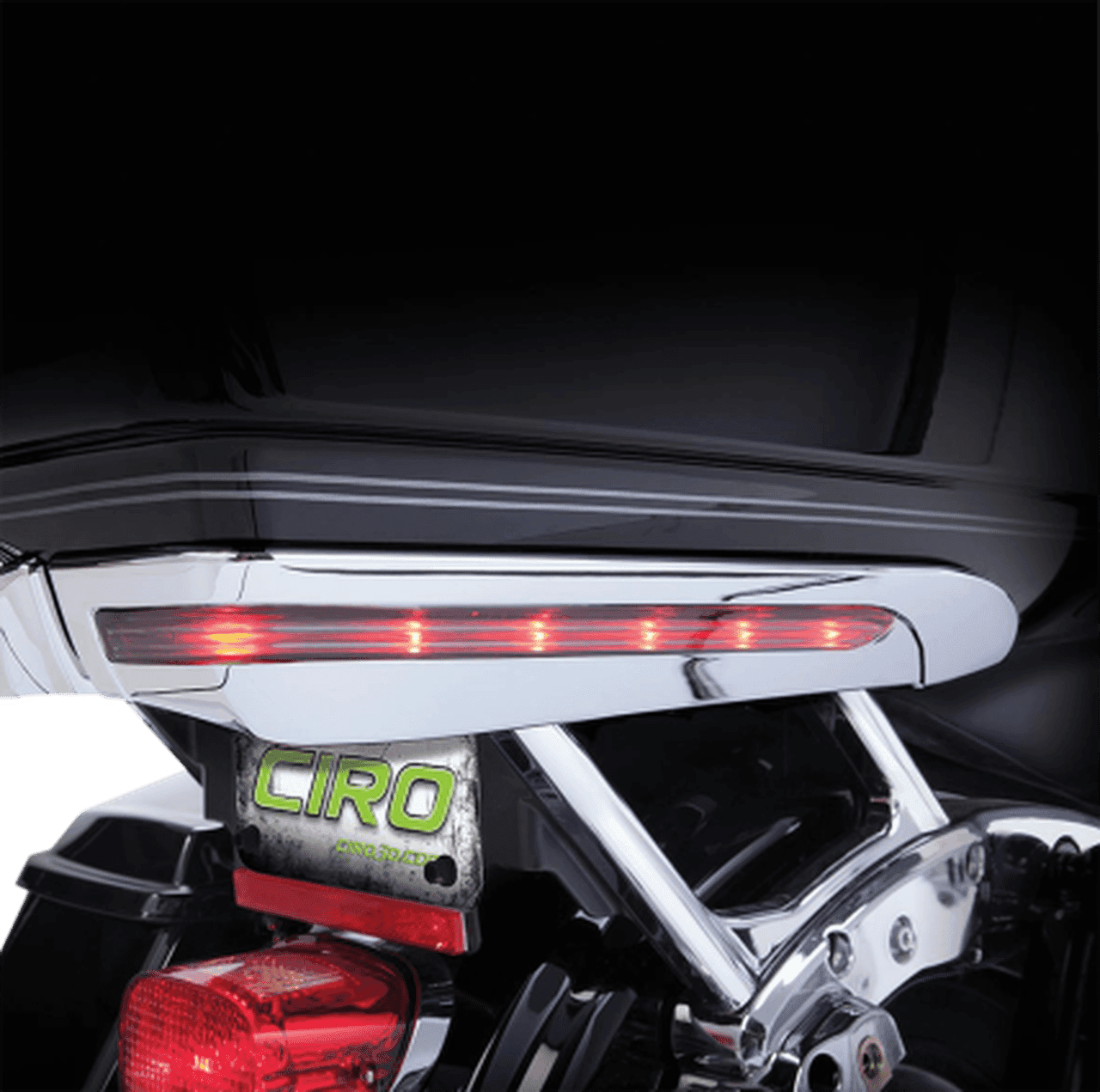 Ciro Tour Pak Light Accents for '14-Up Harley Davidson Touring Chrome or Black