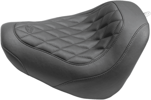 Mustang Wide Tripper Solo Seat for '18-20 Harley-Davidson Fat Bob - Diamond, Black