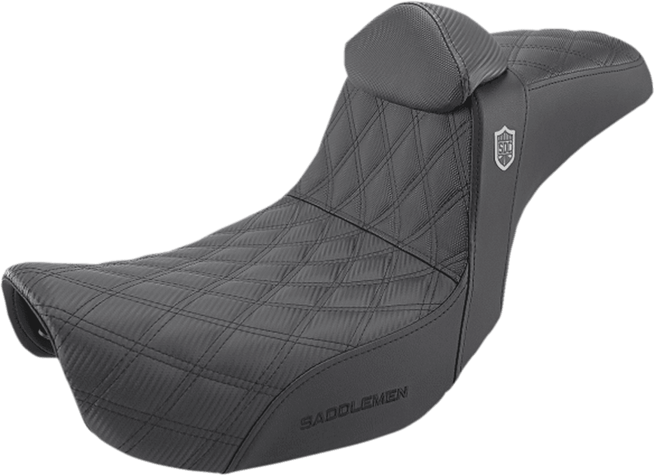 Saddlemen Pro Series SDC Performance Gripper LS Seat with Driver Backrest for '06-17 Harley Davidson Dyna Models