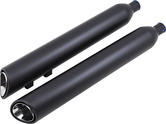 Cobra 909 4 inch Slip On Mufflers for '09-Up Harley Davidson Tri Glide Ultra Classic FLHTCUTG - Black