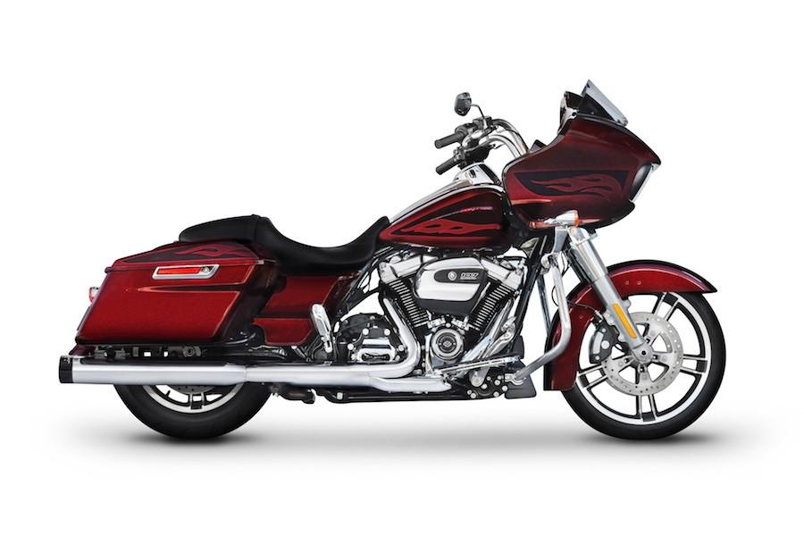 Rinehart Racing 4 inch DBX40 Slip On Mufflers for '95-16 Harley Davidson Touring Models (Choose Finish)