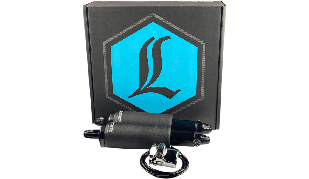 Legend Air-A Adjustable Rear Air Suspension for '99-24 Harley Davidson FLH and '99-14 FLTR Touring Models with Chrome Handlebar Switch