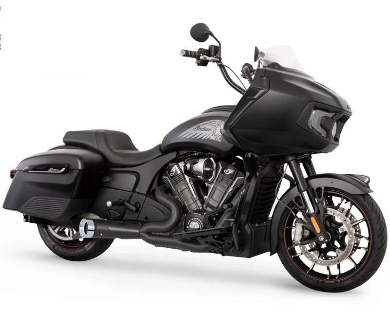 Freedom Performance Black 2-1 Turn Out Side Dump Exhaust w/ Chrome