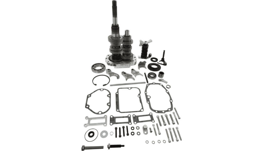 Baker Drivetrain OverDrive 6 Speed Gear Set for '02-06 Harley Davidson Twin Cam Touring  Models 1st Gear Ratio 2.94:1 / .86 Sixth