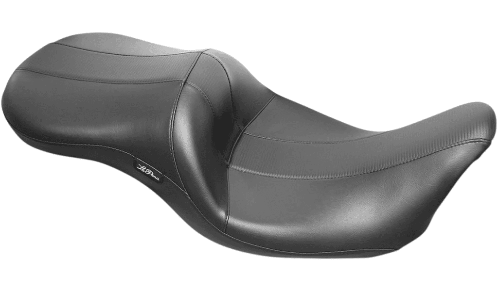 LePera Maverick Seat with HR Black Inlay for '08-Up Harley Davidson Touring - Carbon Fiber (Not for '24-Up FLHX/FLTR Models)
