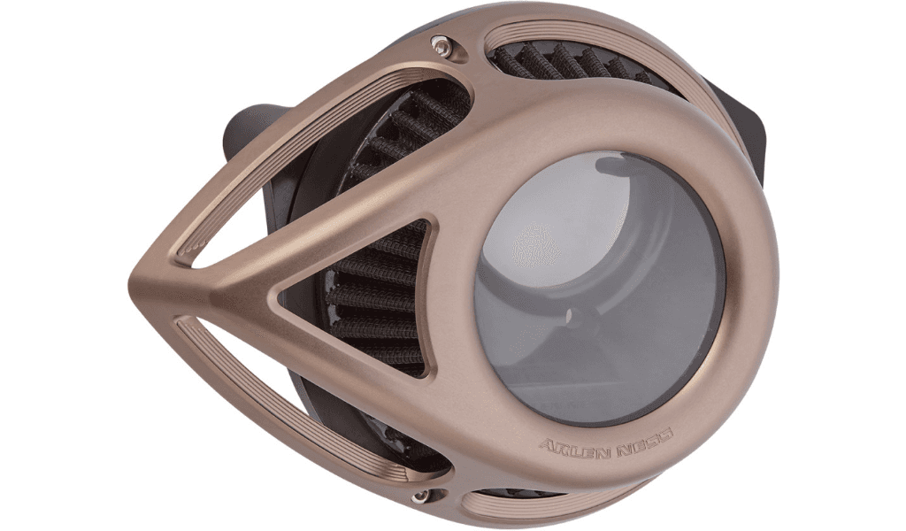 Arlen Ness Clear Tear Sucker Air Cleaner for '17-23 Harley Davidson Touring and '18-231 Softail Models - Titanium (Not for '23-'24 CVO Models or '24 FLHX/FLTR)