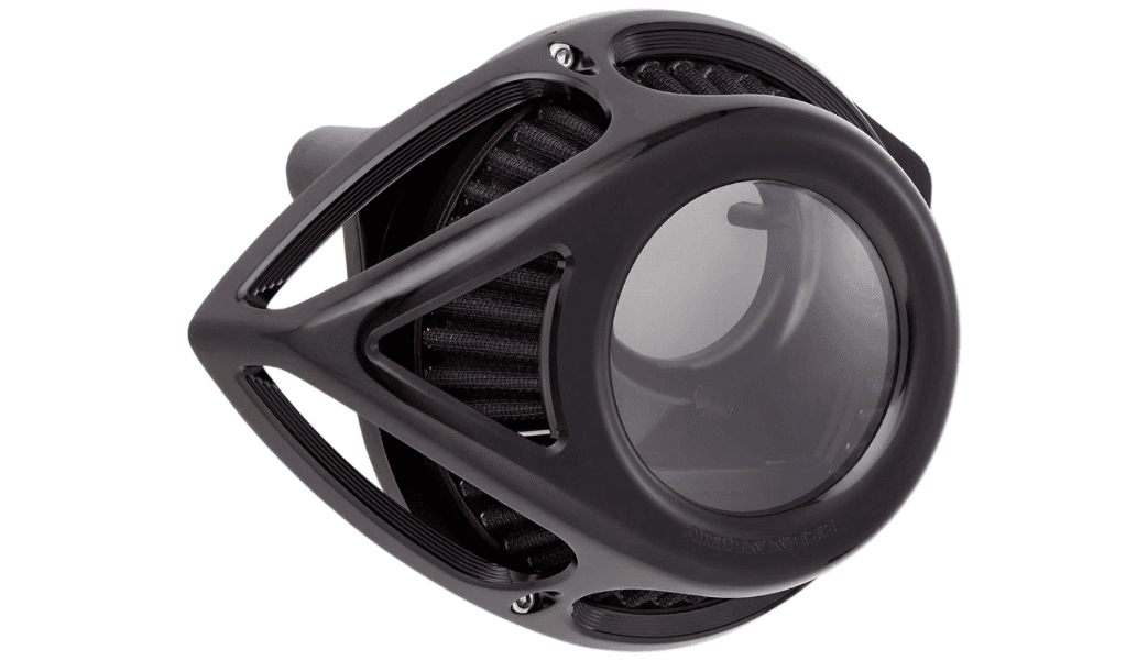 Arlen Ness Clear Tear Sucker Air Cleaner for '17-23 Harley Davidson Touring and '18-23 Softail Models - Black (Not for '23-'24 CVO Models or '24 FLHX/FLTR)