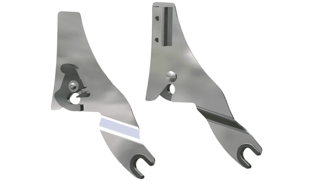 Drag Specialties Quick Release Side Plates for '09-21 Harley Davidson Touring - Chrome