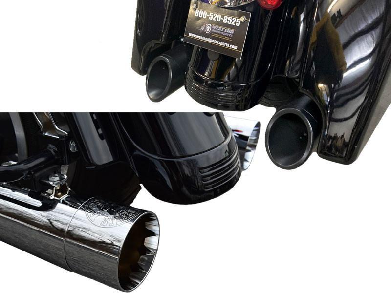 Complete Stage 1 Penn Steel Works Rebellion Power Package with Dynojet Power Vision 4 for '21-23 Harley Davidson Touring (Choose Finish and Size)