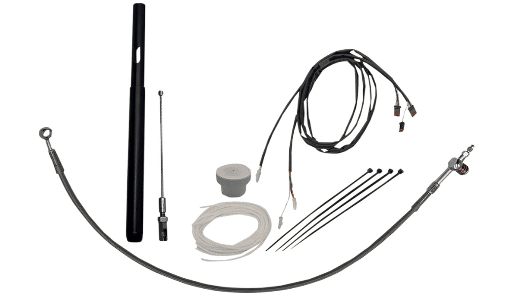 Fatbaggers 14 inch EZ Handlebar Installation Kit for '21 Harley Davidson Street Glide/Electra Glide Models - Chrome