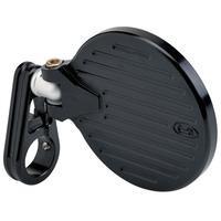 Joker Machine 3 1/4" Folding Bar End Mirror for Indian Scout Bobber -Black (Sold Each)
