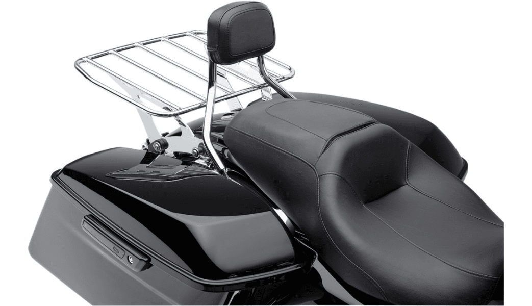 Cobra Big Ass Detachable Luggage Flat Rack for '09-20 Harley Davidson Touring Models - Chrome