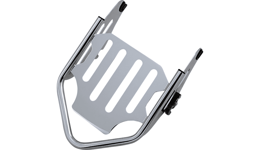 Motherwell Quick Detachable 2-Up Luggage Rack for '09-21 Harley Davidson Touring - Chrome Finish