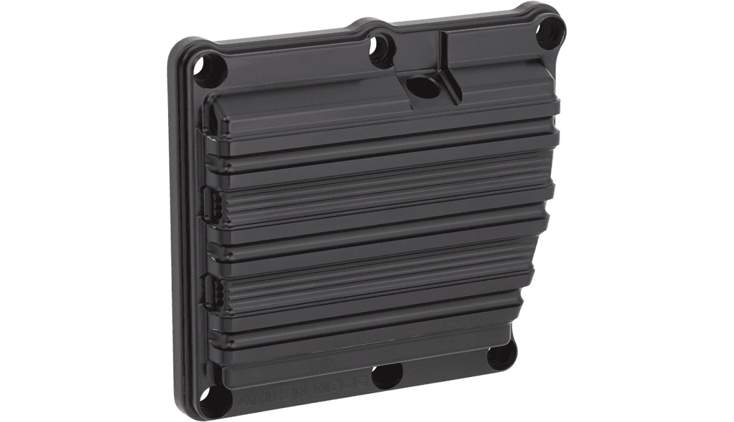 Arlen Ness 10-Gauge Transmission Top Cover for '17-24 Harley Davidson and Trike '18-23 Softail - Black Anodized