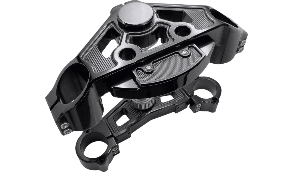 Arlen Ness Method (+2”) Drop Triple Tree Kit for '15-22 Harley Davidson Road Glide Models - Anodized Black