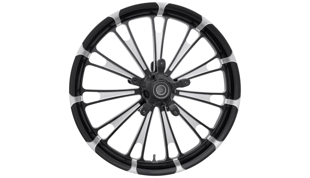 Coastal Moto 19"x 3.00" Forged Front Wheel for '08-Up Harley Davidson Touring Models - Dual Disc/w ABS - Fuel Black Cut