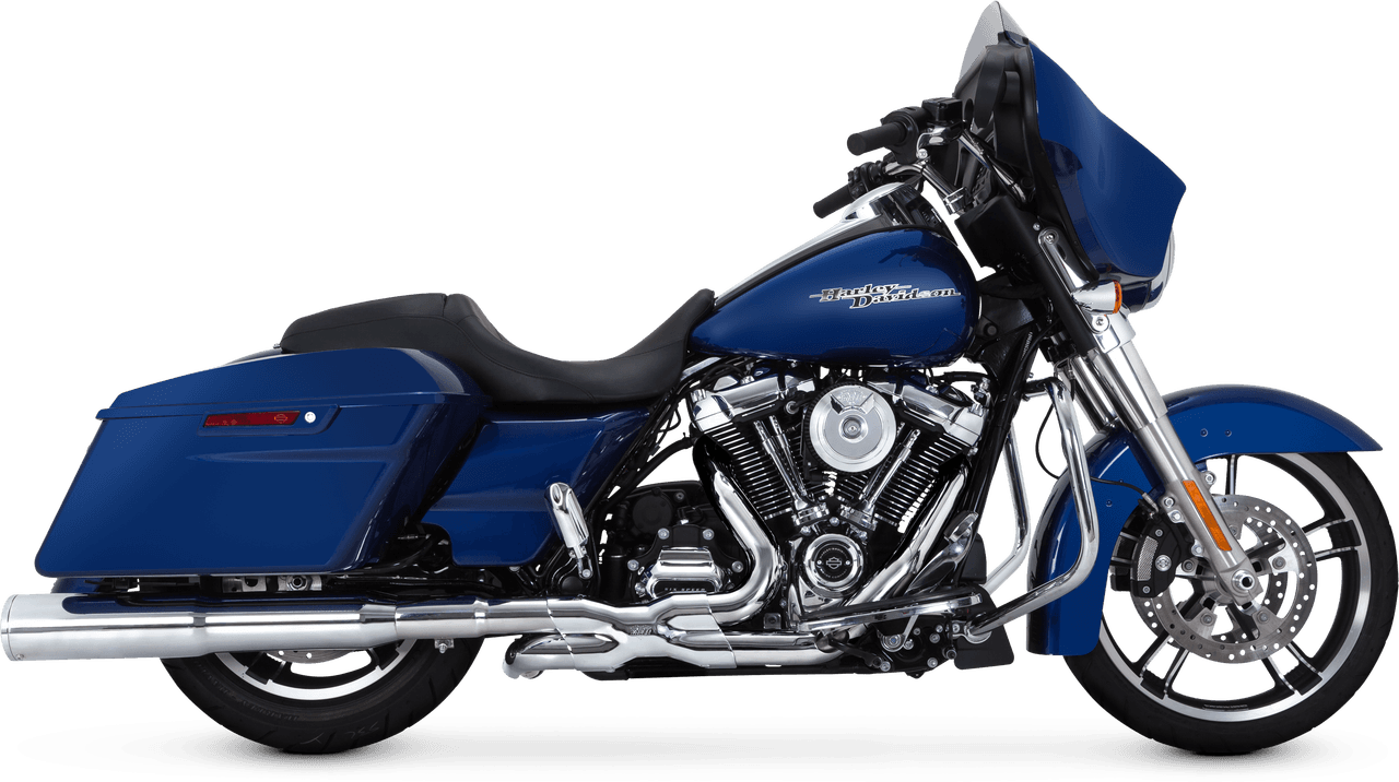 Vance & Hines Power Duals Headers for '17-Up Harley Davidson Touring Models - Chrome (49-State Emissions Compliant)