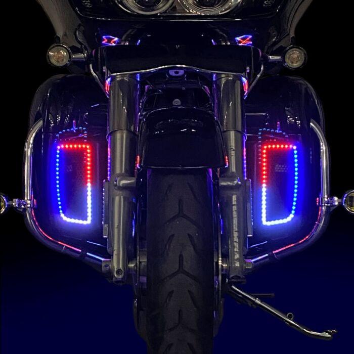 Custom Dynamics ProGLOW Color Changing LED Lower Fairing Inserts for '14-Up Harley Davidson Touring Models