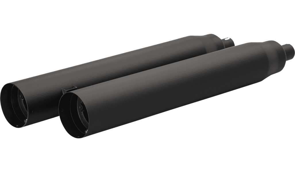 Khrome Werks 4-1/2" War Hammer Mufflers for '14-Up Indian Roadmaster, Challenger, Pursuit Models - Black