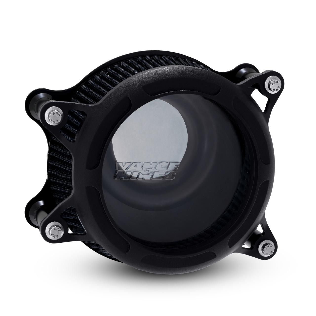 Vance & Hines VO2 Insight Air Cleaner Kit for '91-Up Harley Davidson Sportster Models - Wrinkle Black