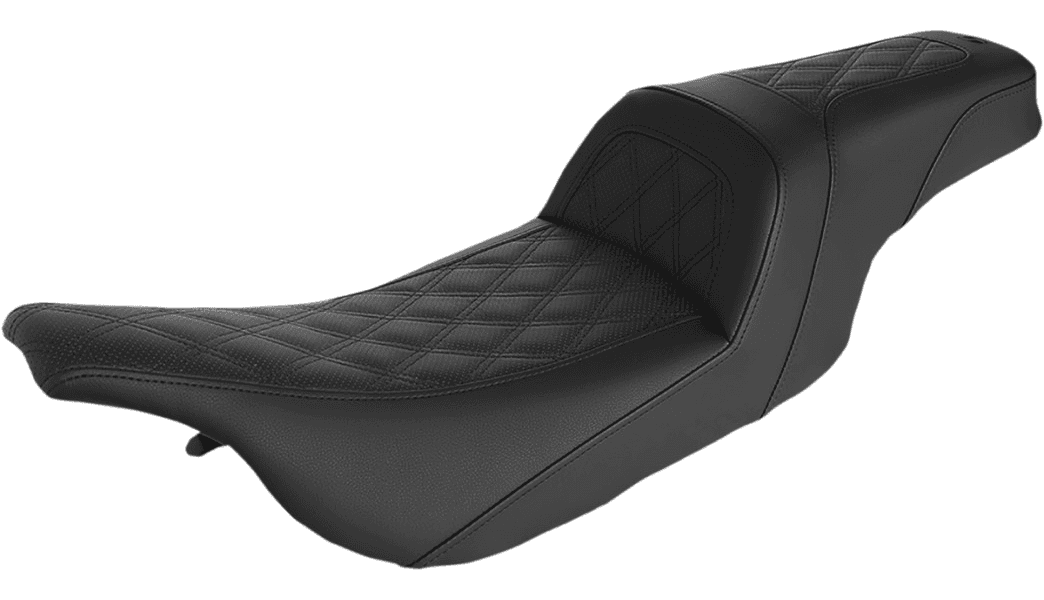 Saddlemen Slim Seat for '97-07 Harley Davidson FLH/FLT Touring - Slim Lattice Stitched Seat