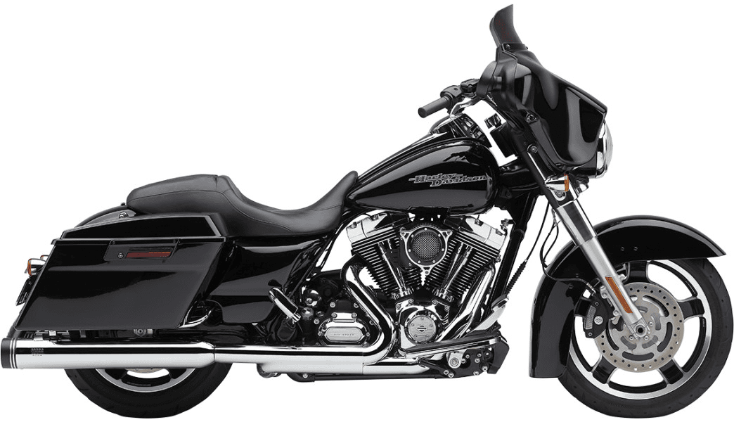 Cobra 4" NH Series Mufflers for '99-16 Harley Davidson Touring Models and FL Trike Models (EXCEPT 15-16 FLRT) - Chrome (50-State Legal)
