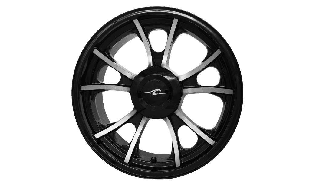 Coastal Moto Largo Precision Cast 3D Wheel Single Disc w/or without ABS for '09-22 Harley Davidson Tri Glide and '15-22 Freewheeler - Black Cut - 18"x7.00"