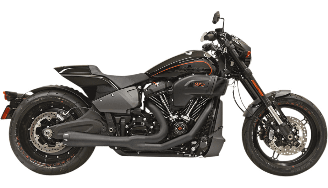 Bassani Road Rage 2-1 Exhaust System for '18-24 Harley Davidson Breakout, Fatboy and FXDR Models - Black