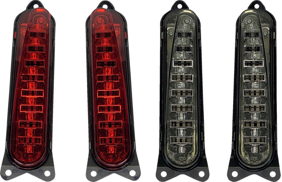 Custom Dynamics ProBeam LED Tail Lights for '09 Harley Davidson FLTRSE3, '10 FLHXSE, '12 FLTRXSE, '13 FLHRSE5/​FLTRXSE2 Models w/ Square Back Tailight (Select Red or Smoke)