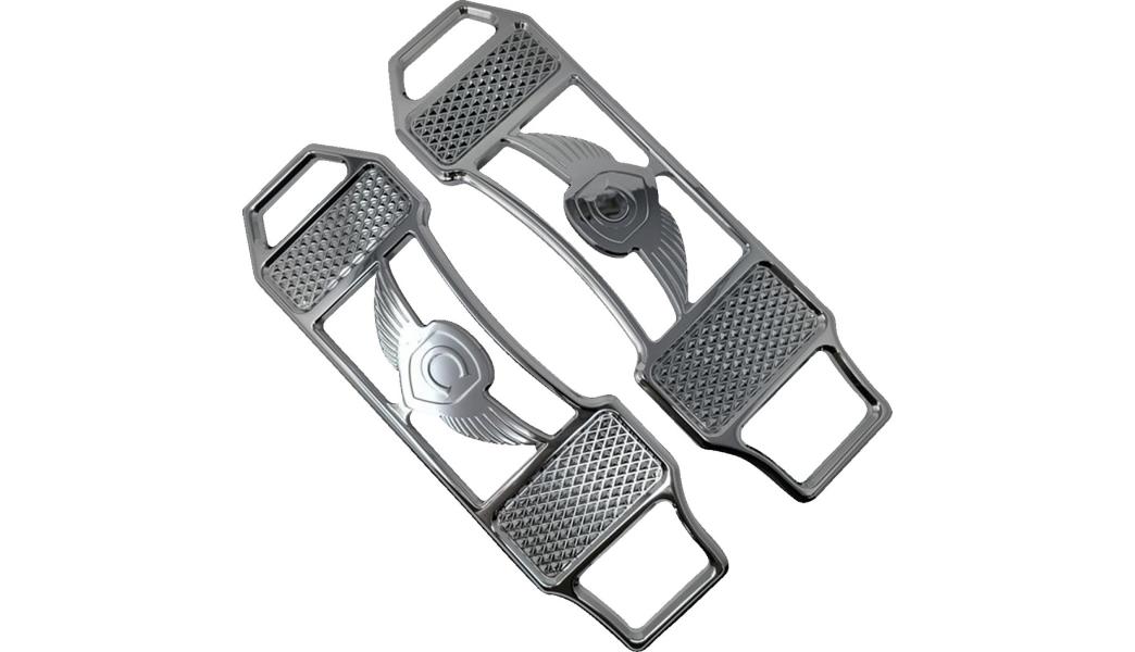 Covingtons Customs Covingtons Custom Diamondback Floorboards for Harley Davidson - Chrome 