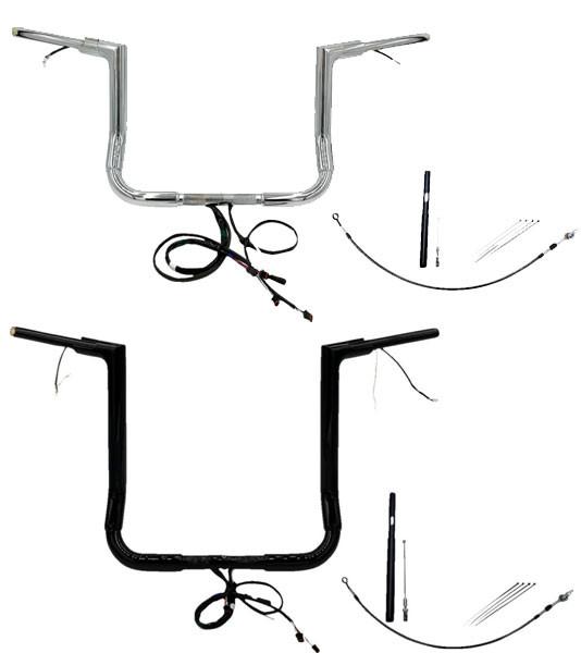 Fatbaggers Plug & Play EZ Install 1-1/2" Flat Top Handlebar Kits for '21-23 Harley Davidson FLH Models