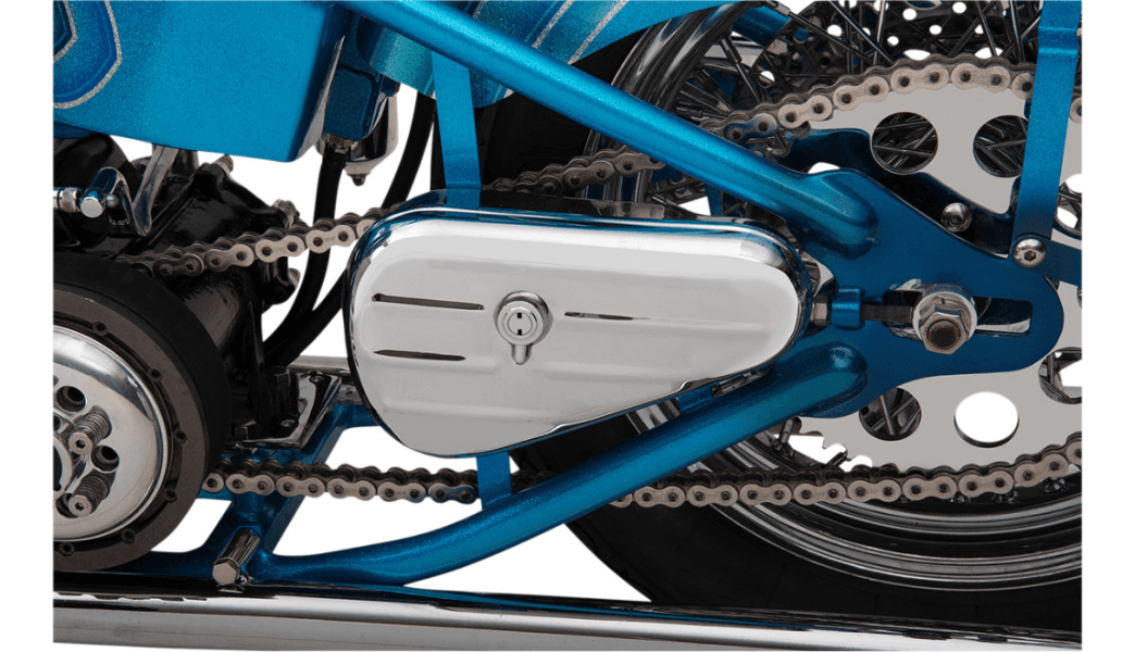 Drag Specialties Left Teardrop Toolbox - Chrome