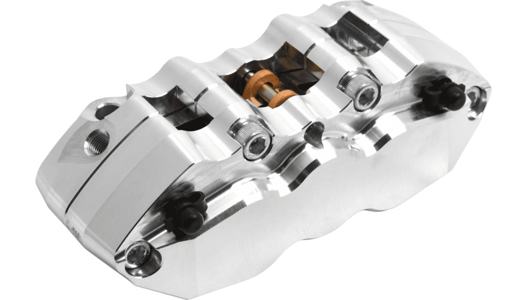 Hawg Halters Radial Mount 6-Piston Brake Caliper - Right Front Chrome