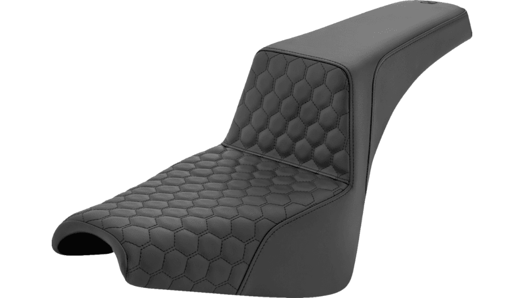 Saddlemen Honeycomb Step-Up Seat for '18-Up Harley Davidson Street Bob FXBB and Standard FXST Models