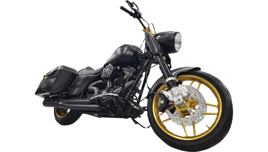 RC Components Laguna Front and Rear Wheels for '09-25 Harley Davidson Touring Models - Gold