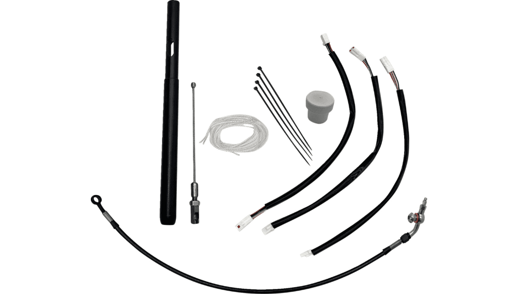 Fat Baggers EZ Install Kit For 16" Handlebars for '24-Up Harley Davidson Road Glide Models and '23-24 CVO Road Glide Custom FLTRXSE - Black Vinyl