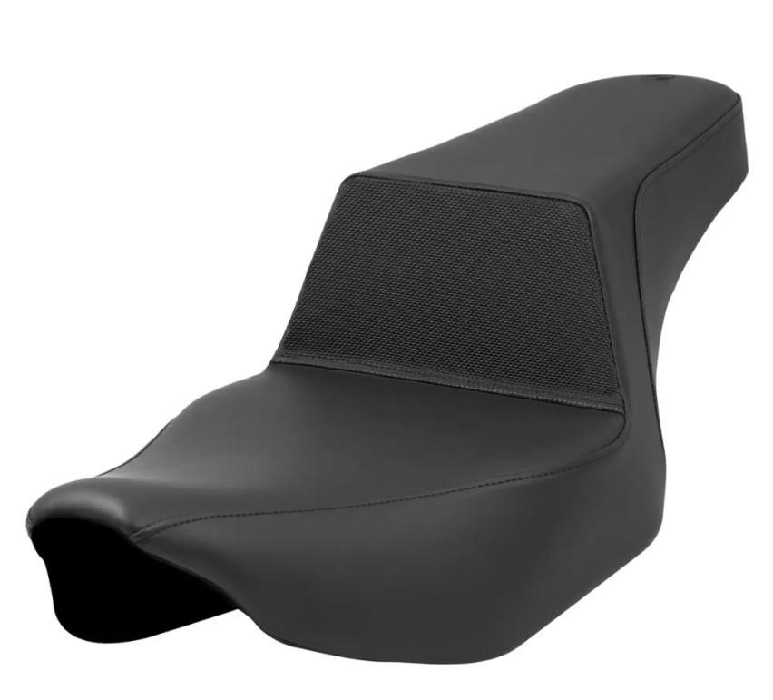 Saddlemen Step Up Extended Reach Seat for '23-24 CVO Touring, 2024 FLXH/FLTR - Gripper Lumbar