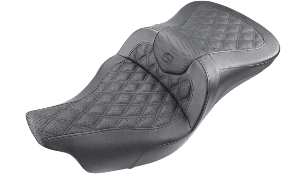 Saddlemen Roadsofa Seat for '09-24 Harley Davidson FLHTCUTG Tri Glide- Full Lattice Stitch