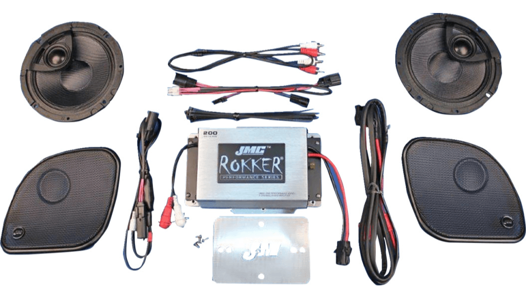 J&M Stage-6 Rokker® XXR 200W Speaker/Amplifier Kit for'15-23 Road Glide FLTRX/FLTRU/RG3 Models