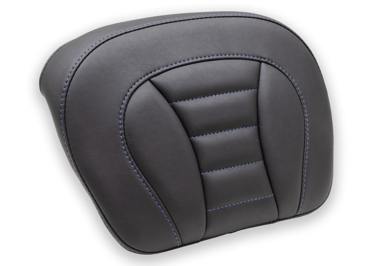 Mustang Super Touring Deluxe Tour-Pak Pad for 2008-'21 Harley-Davidson FL Touring - Sky Blue Stitching 