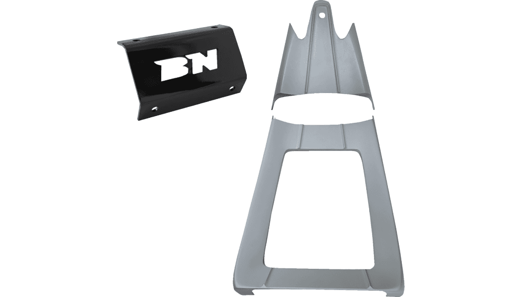 Paul Yaffe's Bagger Nation 2 Pc Swoop Chin Spoiler for '09-16 Harley Davidson Touring w/ Mini Monkey Engine Guards