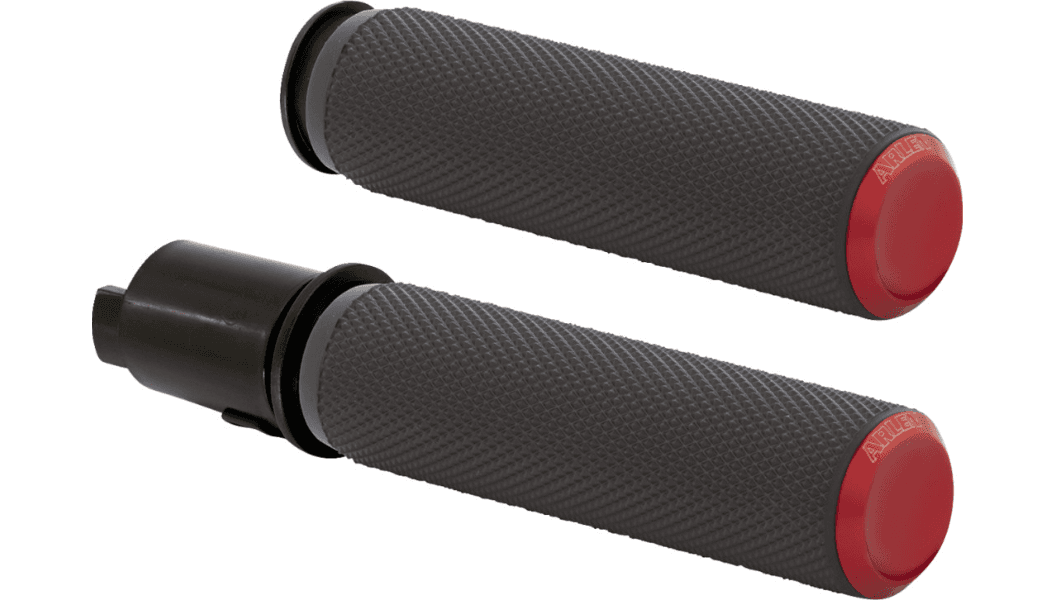 Arlen Ness Knurled Handlebar Grips for '24-25 Street Glide and Road Glide and '23-24 CVO FLHX/FLTR Harley Davidson Models - Red